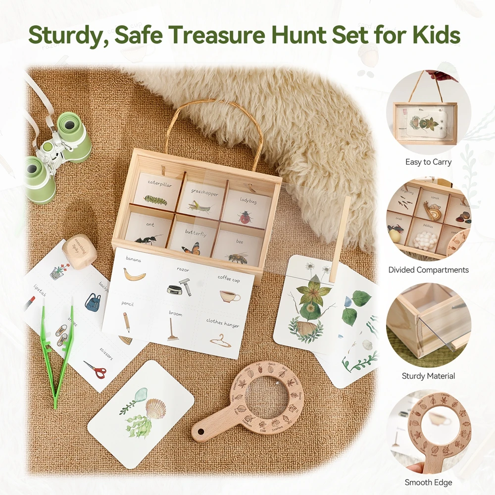 Baby Outdoor Avontuur Set Insect Observatie Box, Vergrootglas, Telescoop Bos En Boerderij Natuur Exploratie Games Kid Giff