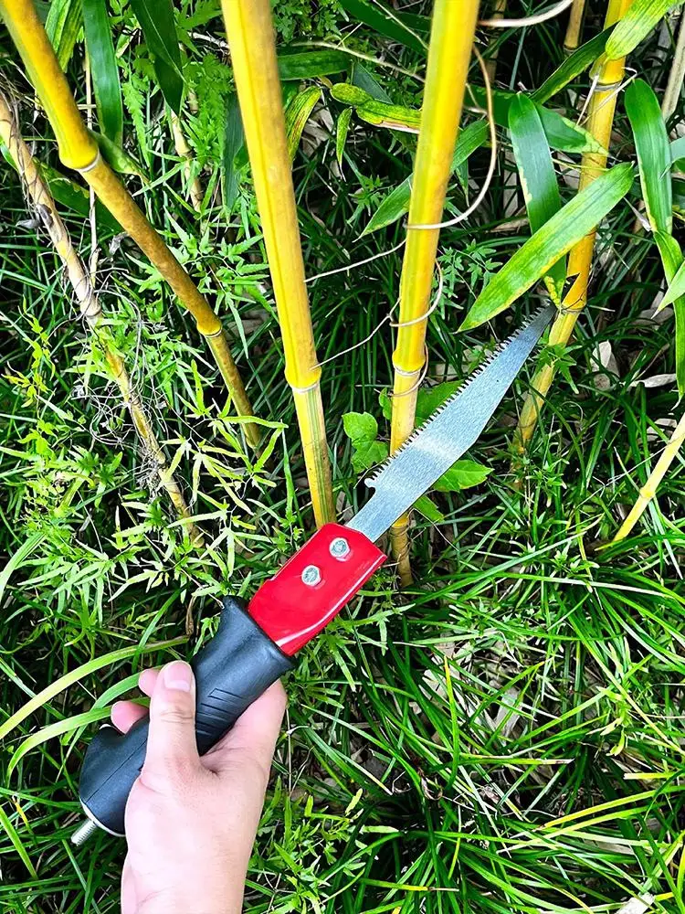 Scie à perche télescopique pour l'élagage des arbres – sécateur extensible manuel avec rallonge réglable, outil de coupe de branches hautes