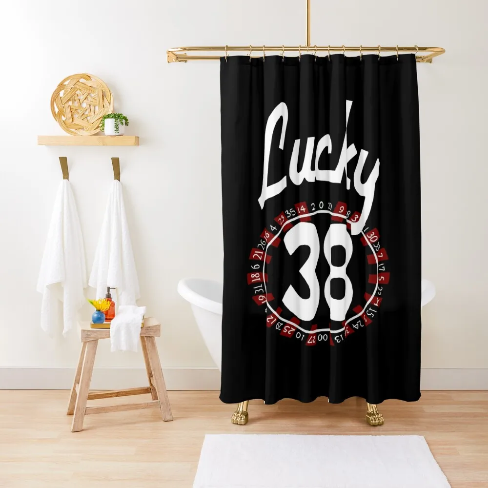

Retro Lucky 38 Hotel & Casino Shower Curtain Bathroom Showers Set For Bathroom Curtain