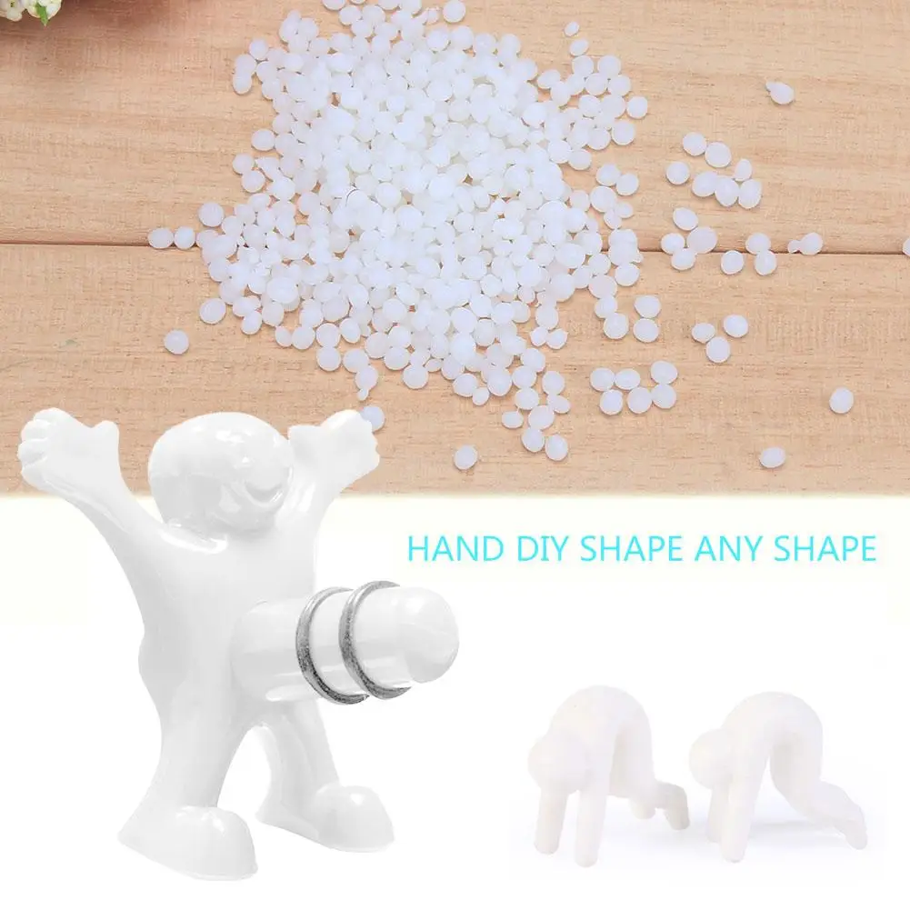 100g DIY Policaprolactona Pellet Polymorph pellets de plástico moldeables multifuncional portátil ecológico para esculpir Cosplay