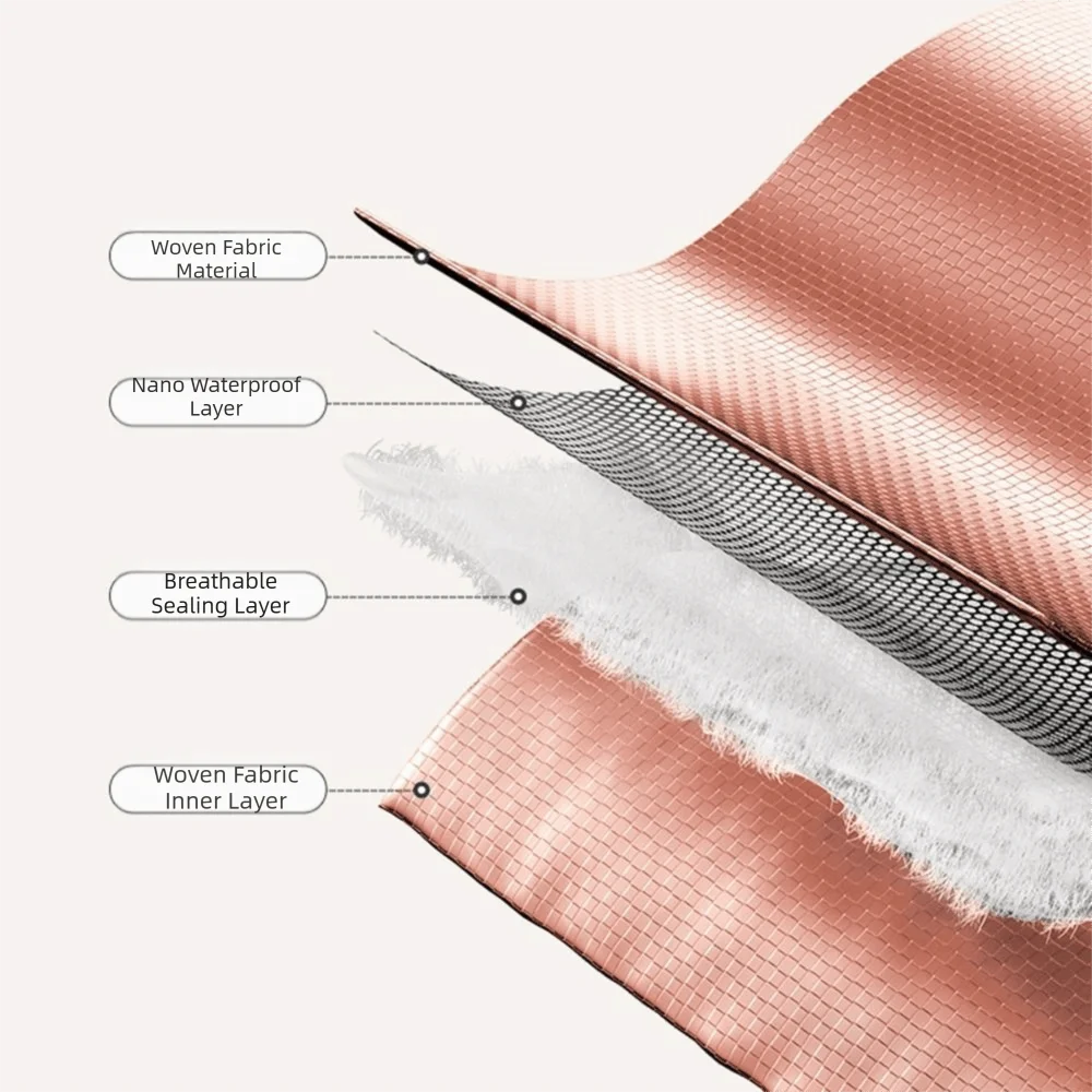 

Легкая портативная тележка для покупок с длинной ручкой, водонепроницаемая, на колесах, с застежкой-молнией