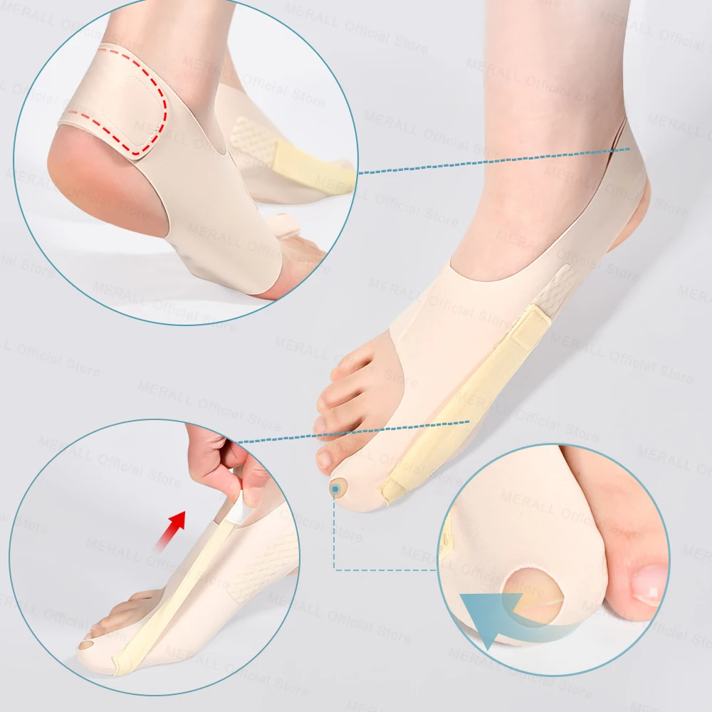 Big Toe Bunion Corrector Adjustable Orthopedic Socks Toes Separator Pain Relief Hallux Valgus Feet Protector Foot Care Tools