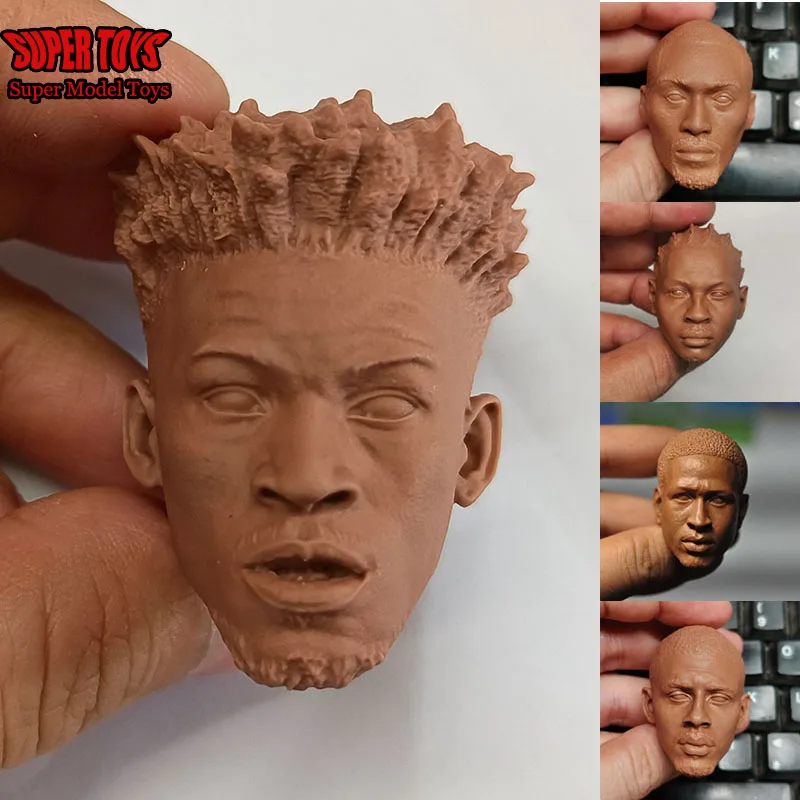 43 Styles 1/6 Scale Basketball Star Sportsman Head Sculpt Male Solider Head Sculpt Carved Model for 12 Inches Action Figure Body