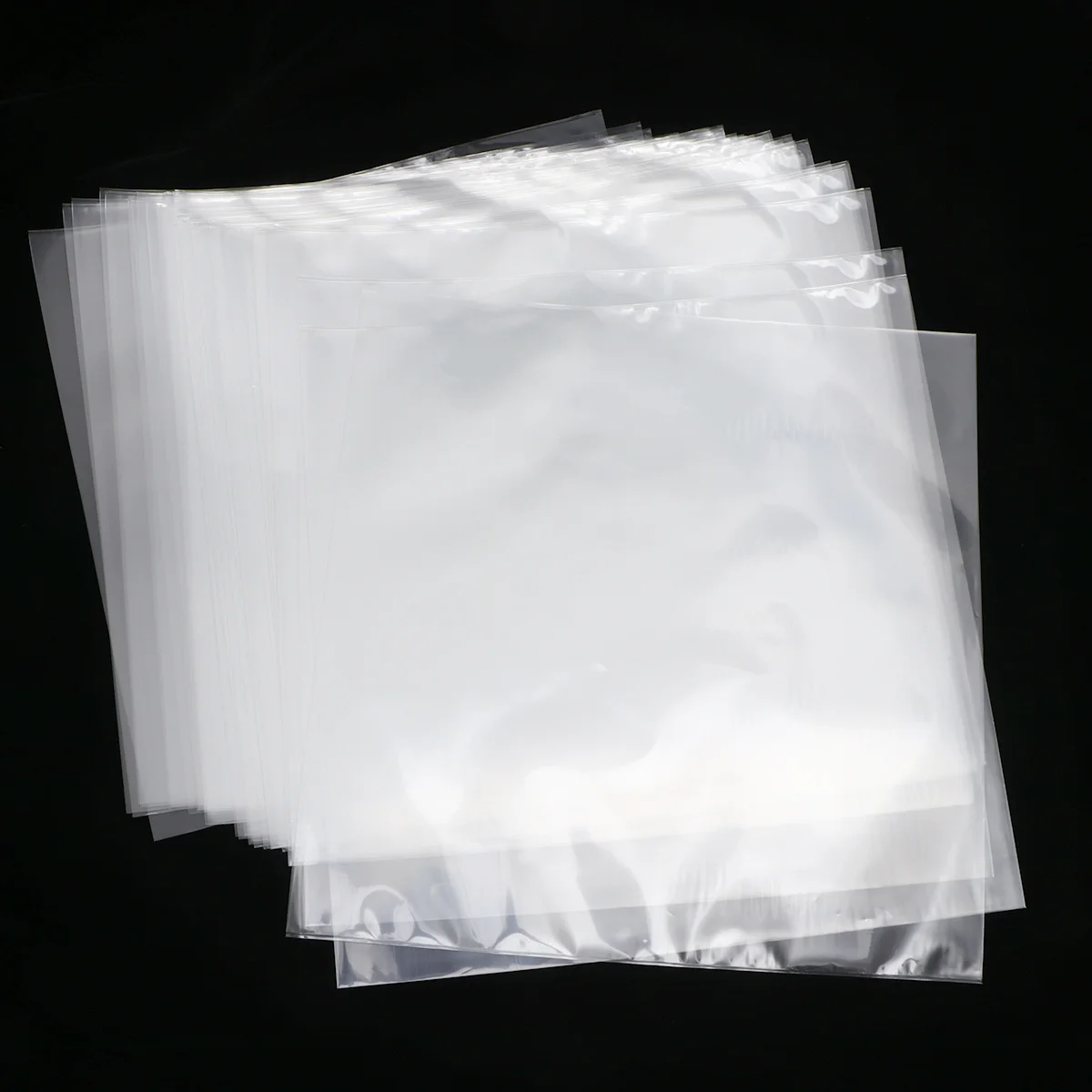 

30Pcs Vinyl Record Protector Sleeves 12 Inch Flat Open Thickened Clear Cd Bags for Scratch Protection and Long Term Storage