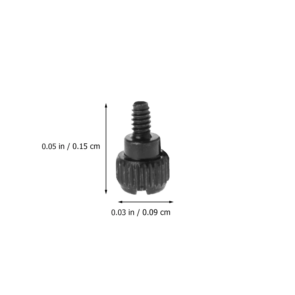 

100pcs Computer Thumb Screws Black Sturdy Practical Screw Practical Oxidation Resistant Corrosion Anti Rust Hardware