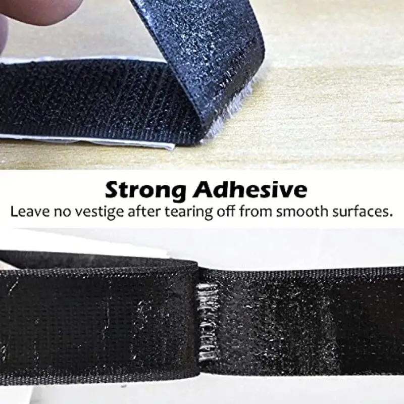 شريط خطاف وحلقة قوي ذاتي اللصق مقاس 30 مم - قفل ملصق من النايلون، أشرطة يدوية ذاتية الصنع (خيارات 1/2/3/5/10/25 م)