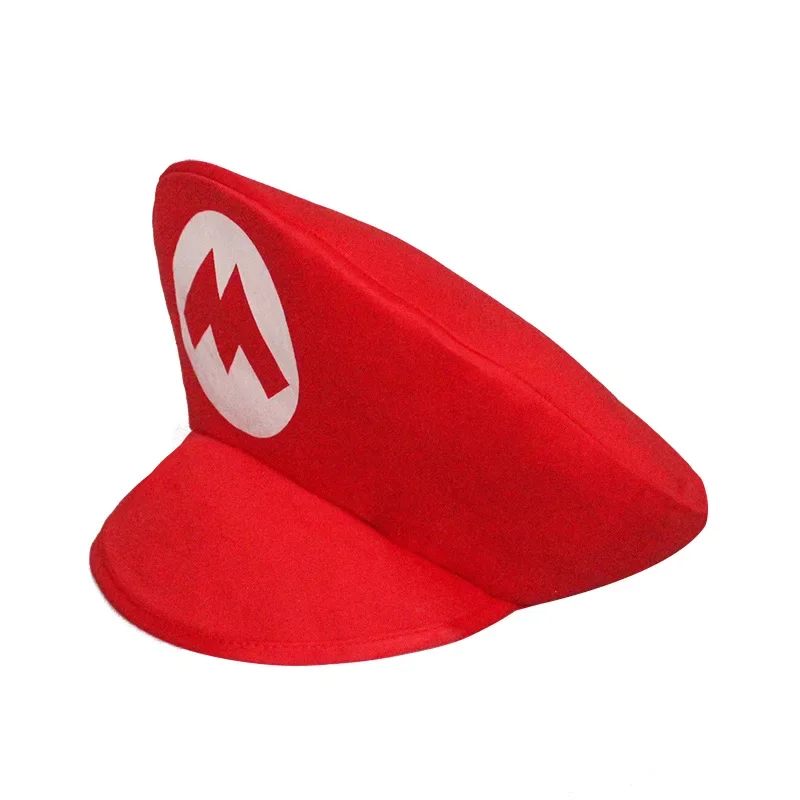 Topi Super Mario kartun lucu bordir topi bisbol Anime perifer tokoh aksi topi Cosplay Halloween hadiah mainan anak-anak