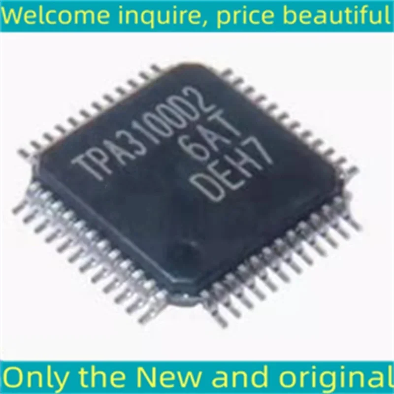 3PCS TPA3100D2 New and Original Chip IC TPA3100D2PHPR  HTQFP-48