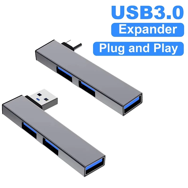 3 In 1 USB HUB Type C HUB Speed 5.0Gbps 3 Port Expansion Dock Hub OTG USB/Type-C 3.0 To 3 USB For PC Computer Laptop Accessories