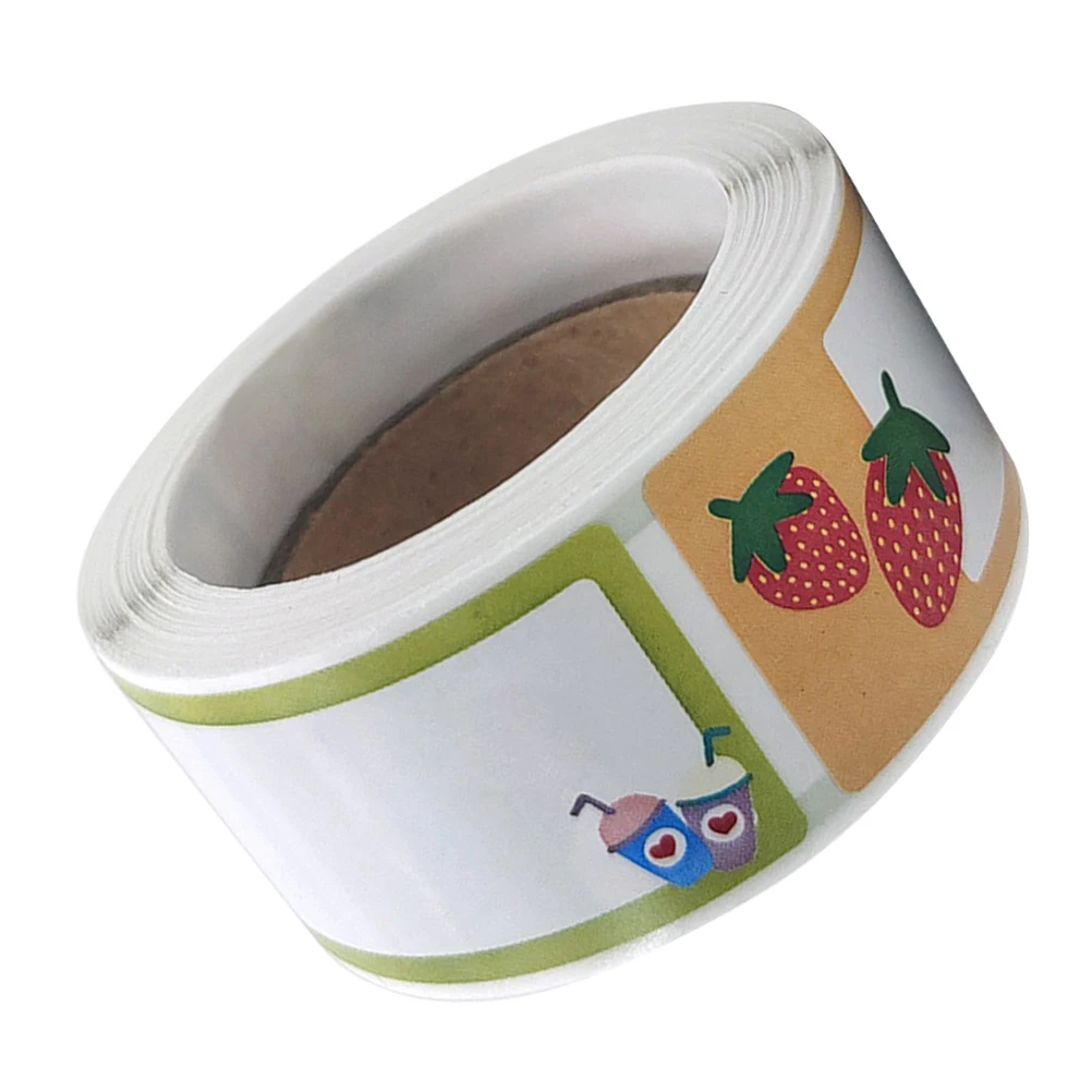 

Cute Kawaii Stickers Roll Adhesive Name Tags for School Supplies Classroom Labels for Water Bottles Decorative Name Sticker