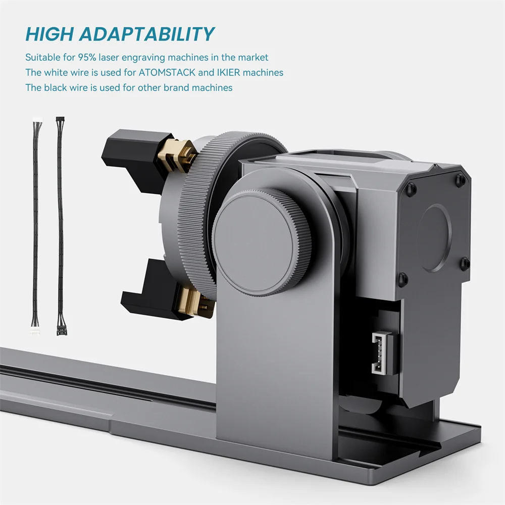 ATOMSTACK R1 Pro Multi-Function Chuck Rotary Roller For 95% CNC Laser Engraving Machine Carving Cylindrical Irregular Objects