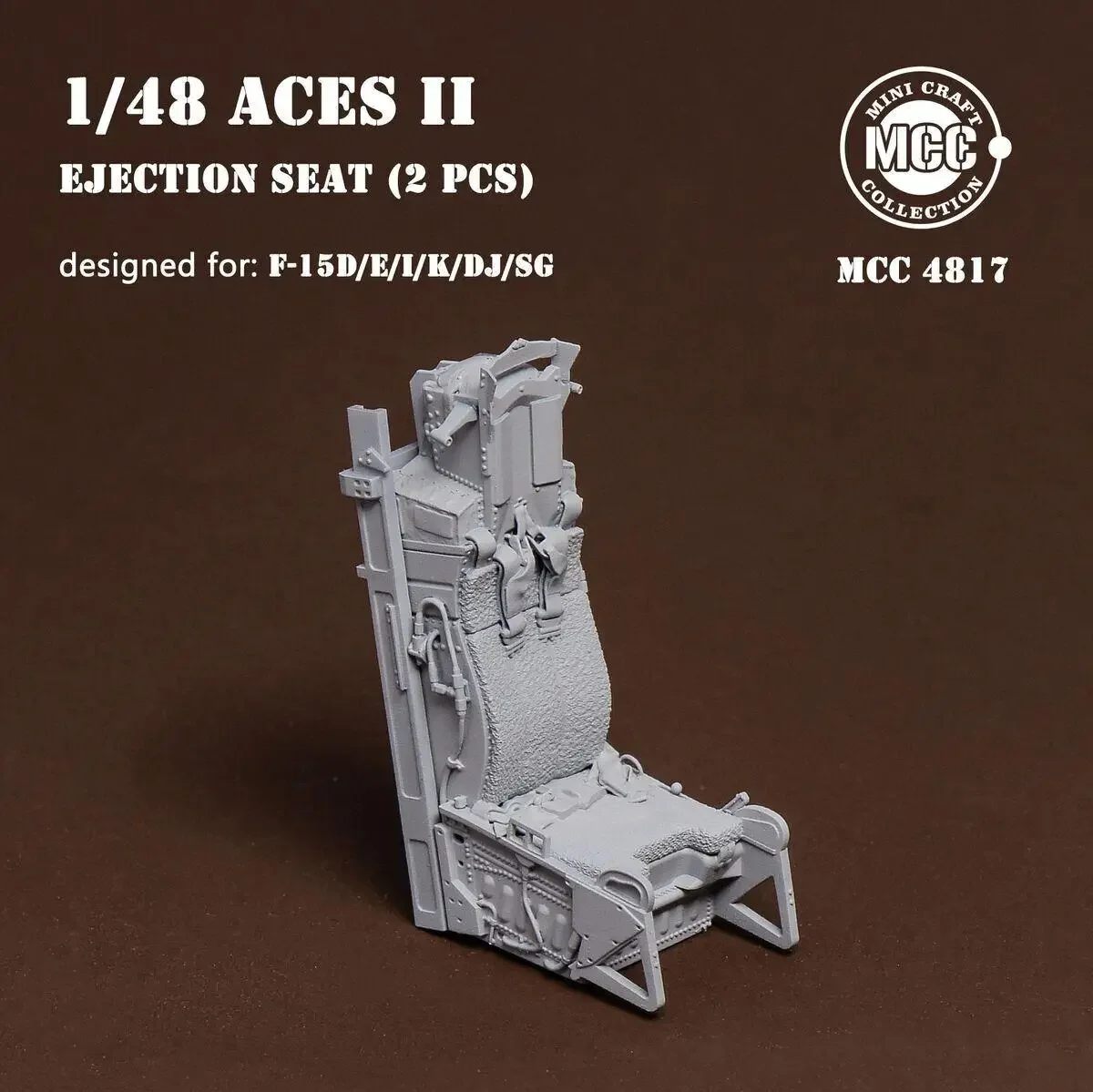 MCC 4817 1/48 ACES II 배출 시트, F-15D, E, I, K, DJ, SG, 3D 인쇄 부품, 2 개