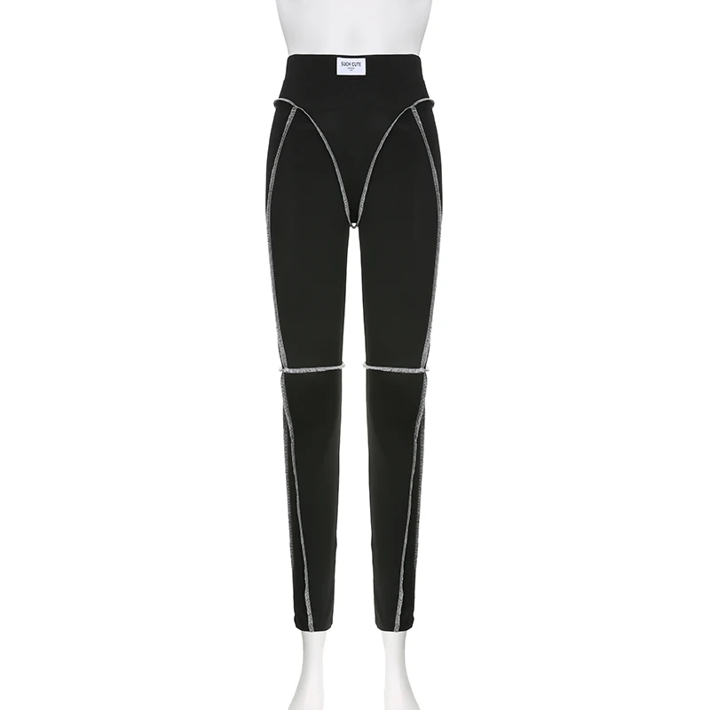 Fashion Skinny Pants Female Seamless Streak Casual Stretchy Leggings For Women Sporty Workout Overalls Summer Outfits