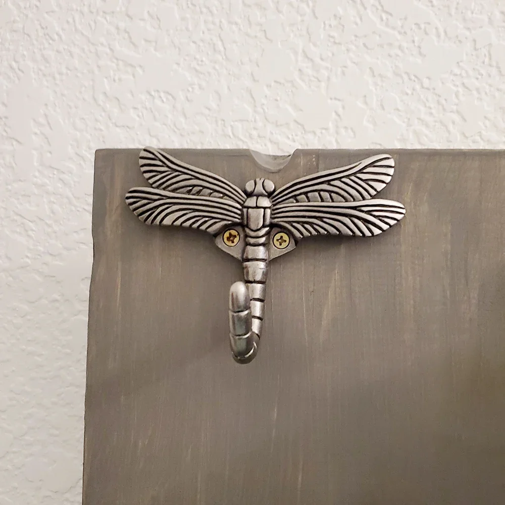 Dragonfly Wall Hooks Coat Rack Towel Hooks Jacket Holder Bathrobe Rack Key Hooks Backpack Hanger Tool Holder Pet Leash Hanger