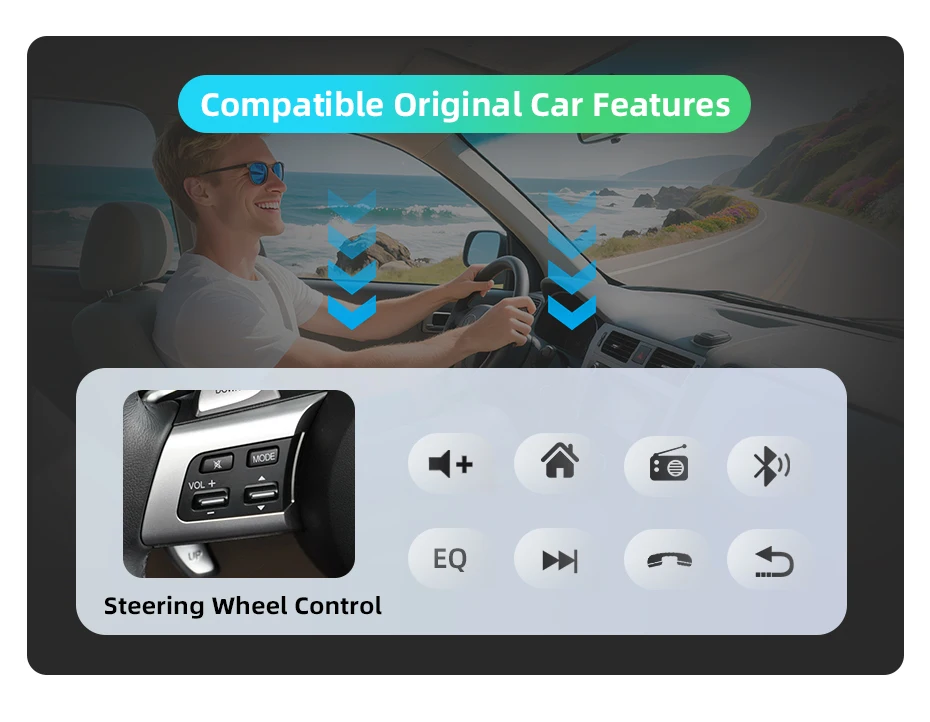 Junsun Android 15 Auto-Intelligenzsysteme für Mazda MX-5 CX5 III 3 NC 2005-2015 AI Wireless CarPlay für Apple Auto 9" IPS – Detail 4