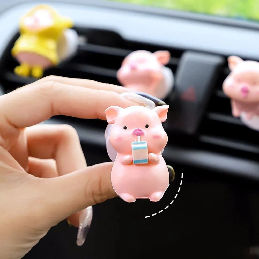 

Car Air Fresheners Vent Clips Car Outlet Fragrance Aromatherapy Ornament 3D Pig Shape Perfume Diffuser Car Interior Accessories