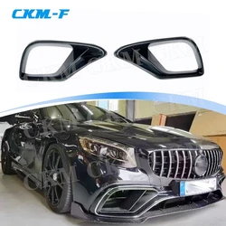 Front Air Vent Intake Trims Spoiler Car Body Kits for Mercedes Benz S Class W217 C217 S63 65 AMG Coupe 2014-2019 B Style
