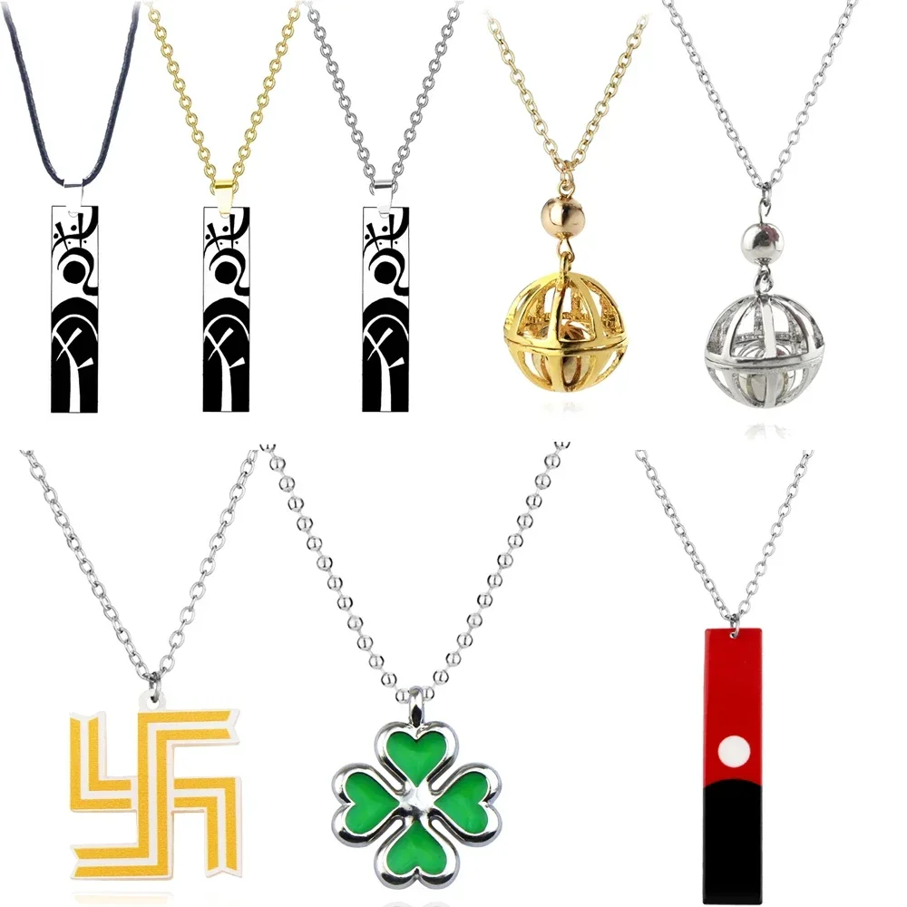 Anime Tokyo Revengers Hinata Tachibana Necklace Four Leaf Clover Pendant Necklace Keychain Earrings