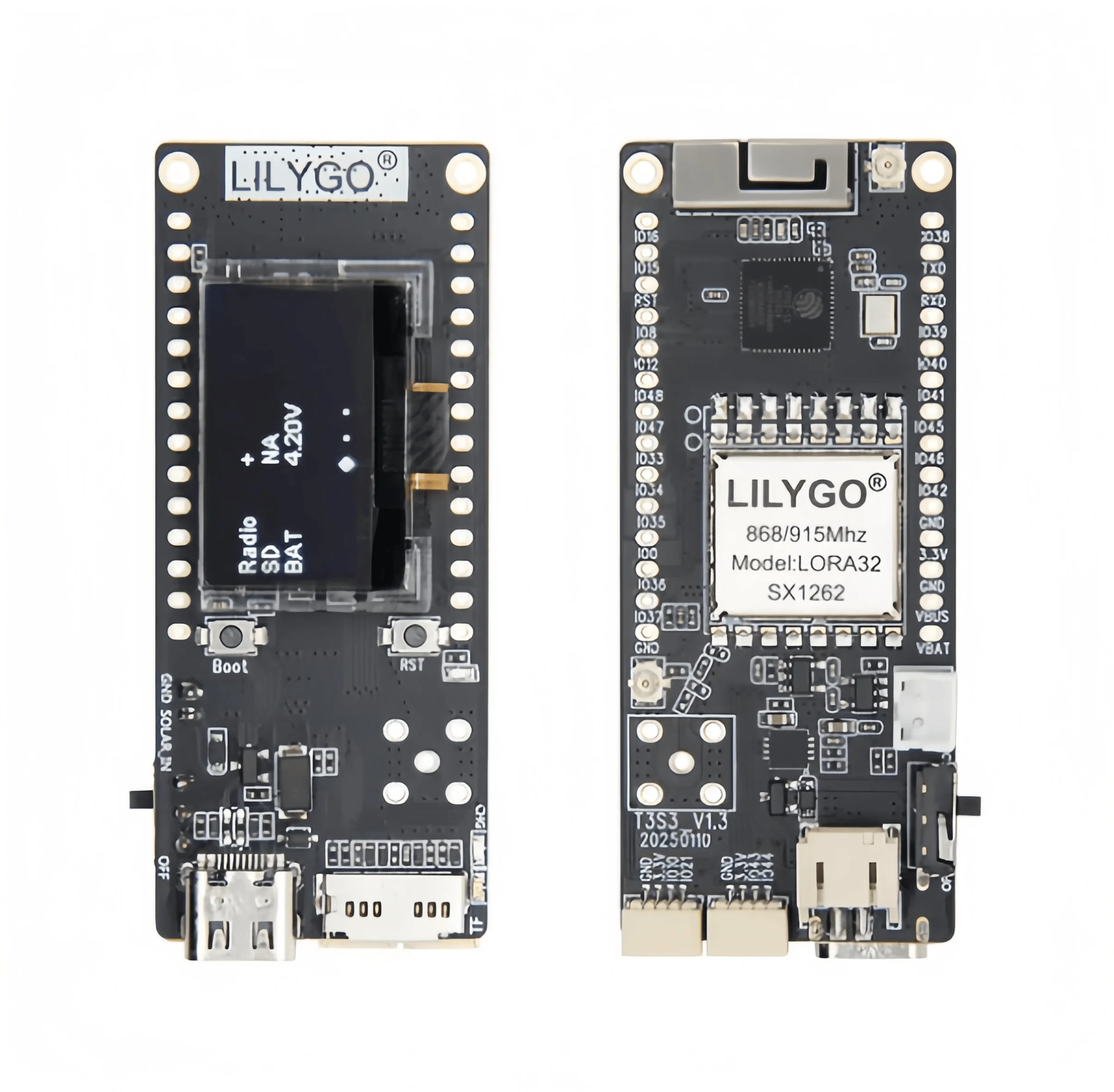 

ЛИЛИГО ® Плата разработки модуля T3-S3 V1.3 ESP32S3FH4R LoRa32 с WiFi и Bluetooth