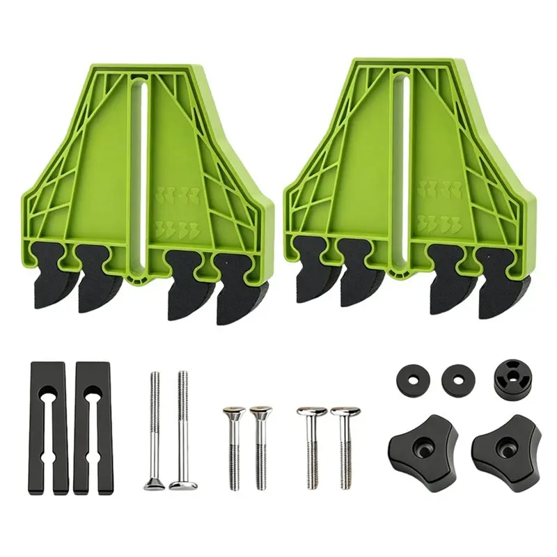 ABMR-Fit For Table Band Saw Router Workbench 2 Set Woodworking Safety Feather Board Hold Down Clamp 3/8