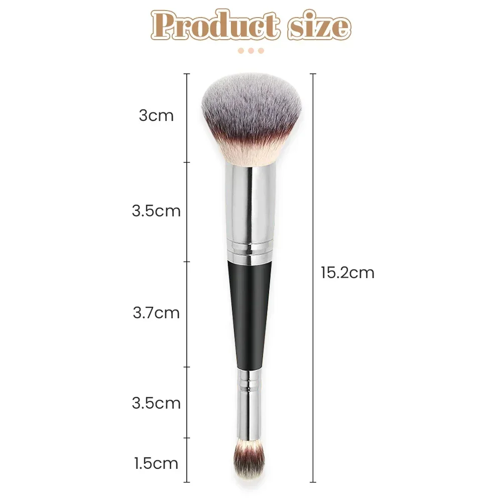 2 in 1 Double Head Foundation Make Up Brush Concealer Brush Shadow Blush Soft Brush Beginner Basic Beauty Cosmetic Tools