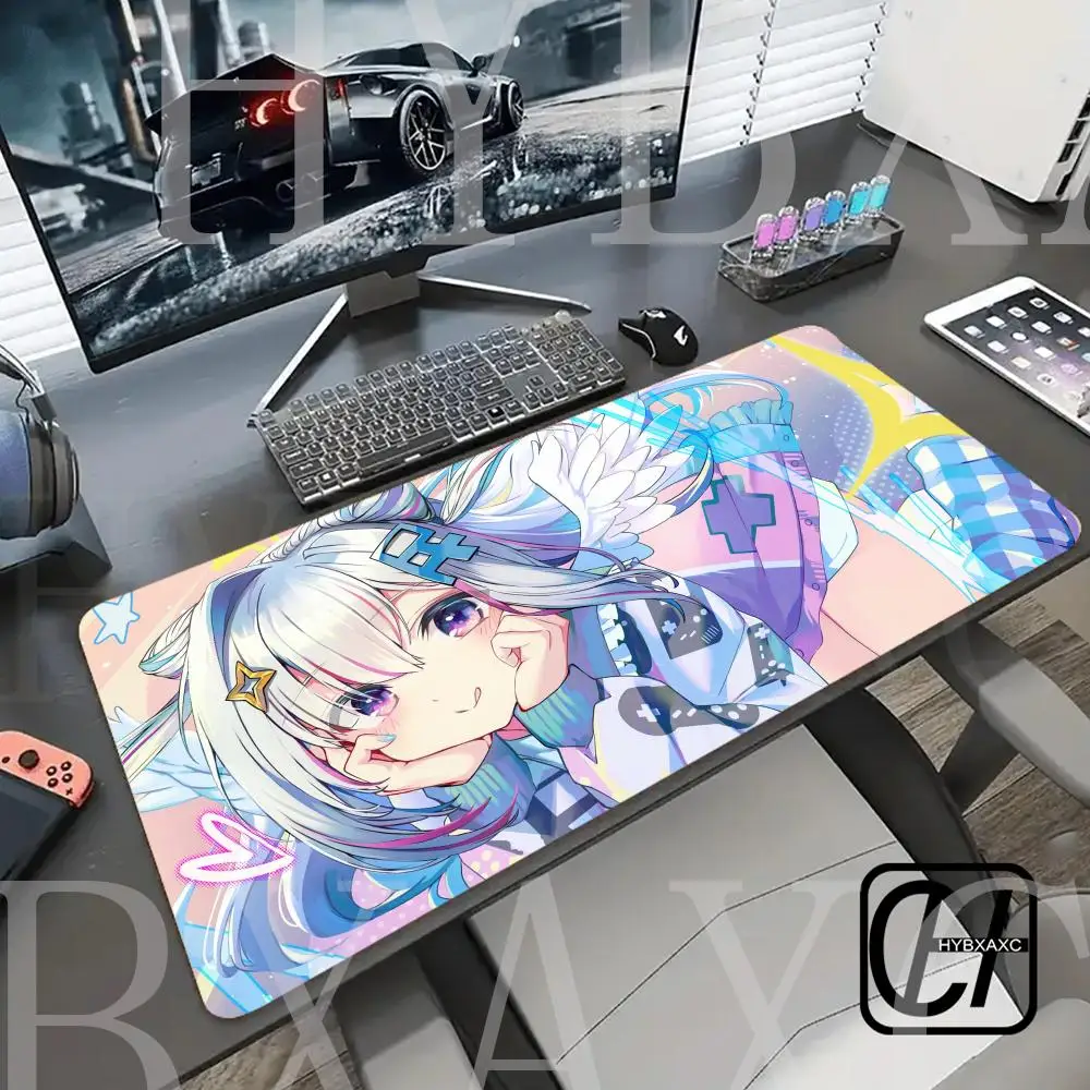 

Mouse Pad Anime HYBXAXC Accessories Varmilo Keyboard Pad Hololive Desk Mat Gabinete Gamer Carpet Amane Kanata Mousepad Mouse Mat