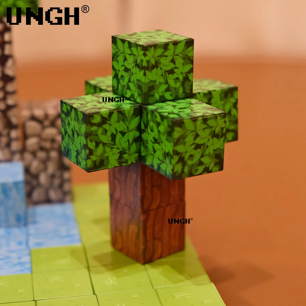 UNGH 100-400 قطعة اللبنات المغناطيسية مونتيسوري الجذعية ألعاب حسية تعليمية للألغام العالم الاطفال المغناطيس لغز صبي الفتيات