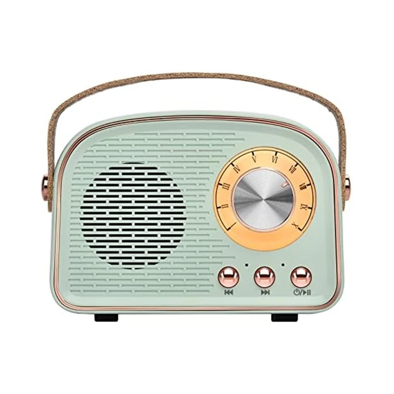 

Retro Speaker Radio, Outdoors Portable Bluetooth Speaker Supports TWS Pairing/U-Disk/TF Card/AUX