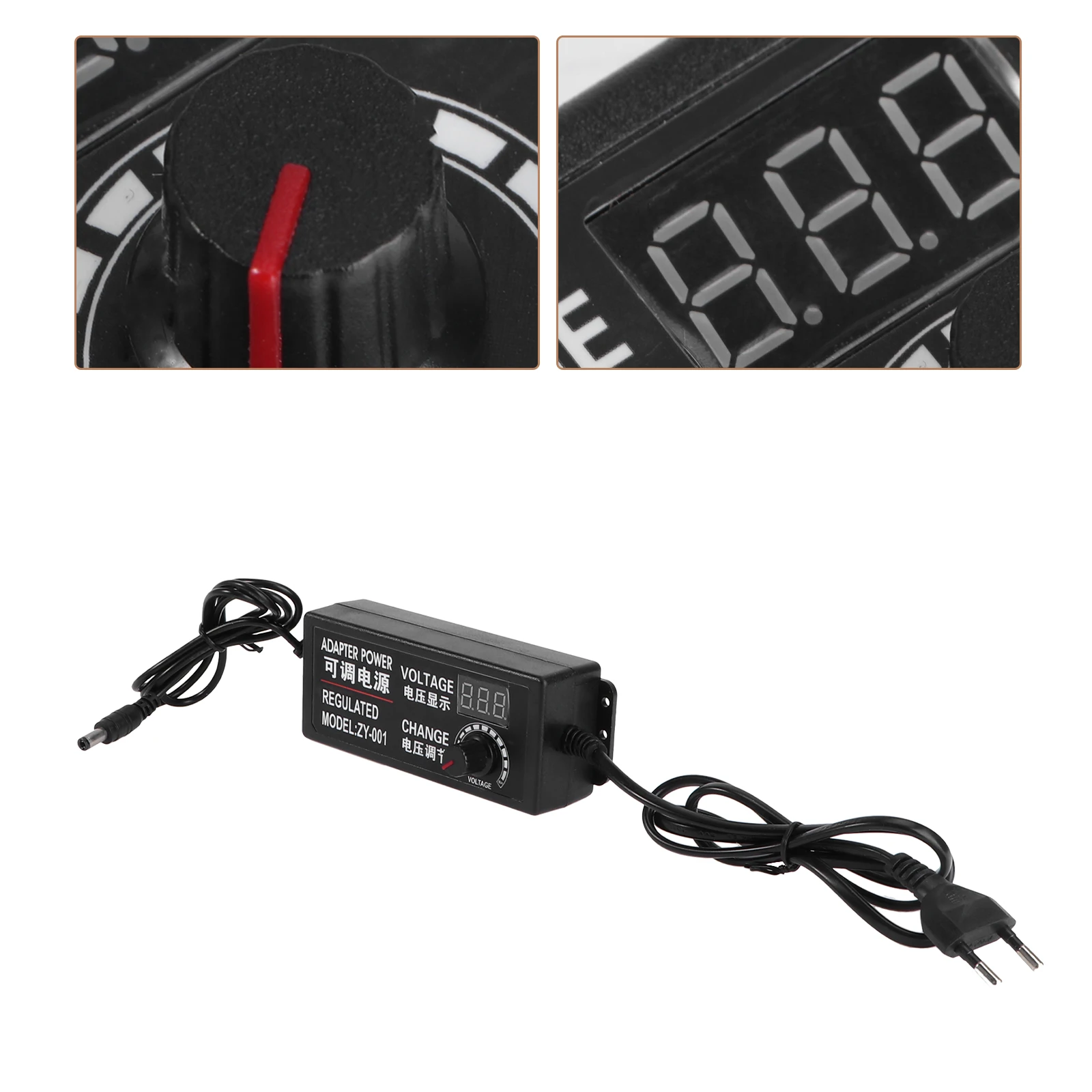 

Adjustable Dc Power Supply 9-24V 3A 72W -Time Voltage Display Short-Circuit Protected Multifunctional Adapter