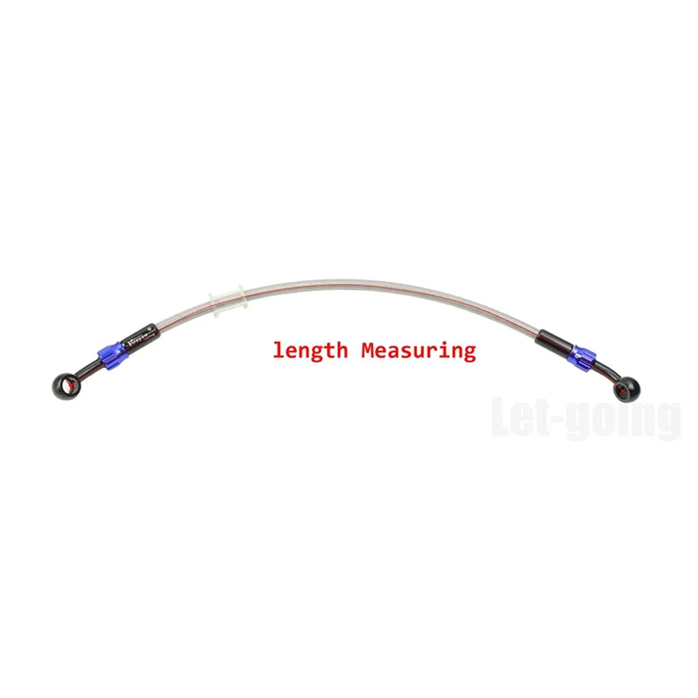 Braided Brake Hose Motorcycle AN3 Hydraulic Clutch Tube Master Cylinder Brake Oil DOT Pipe Reinforced ATV Dirt M8 Banjo screws