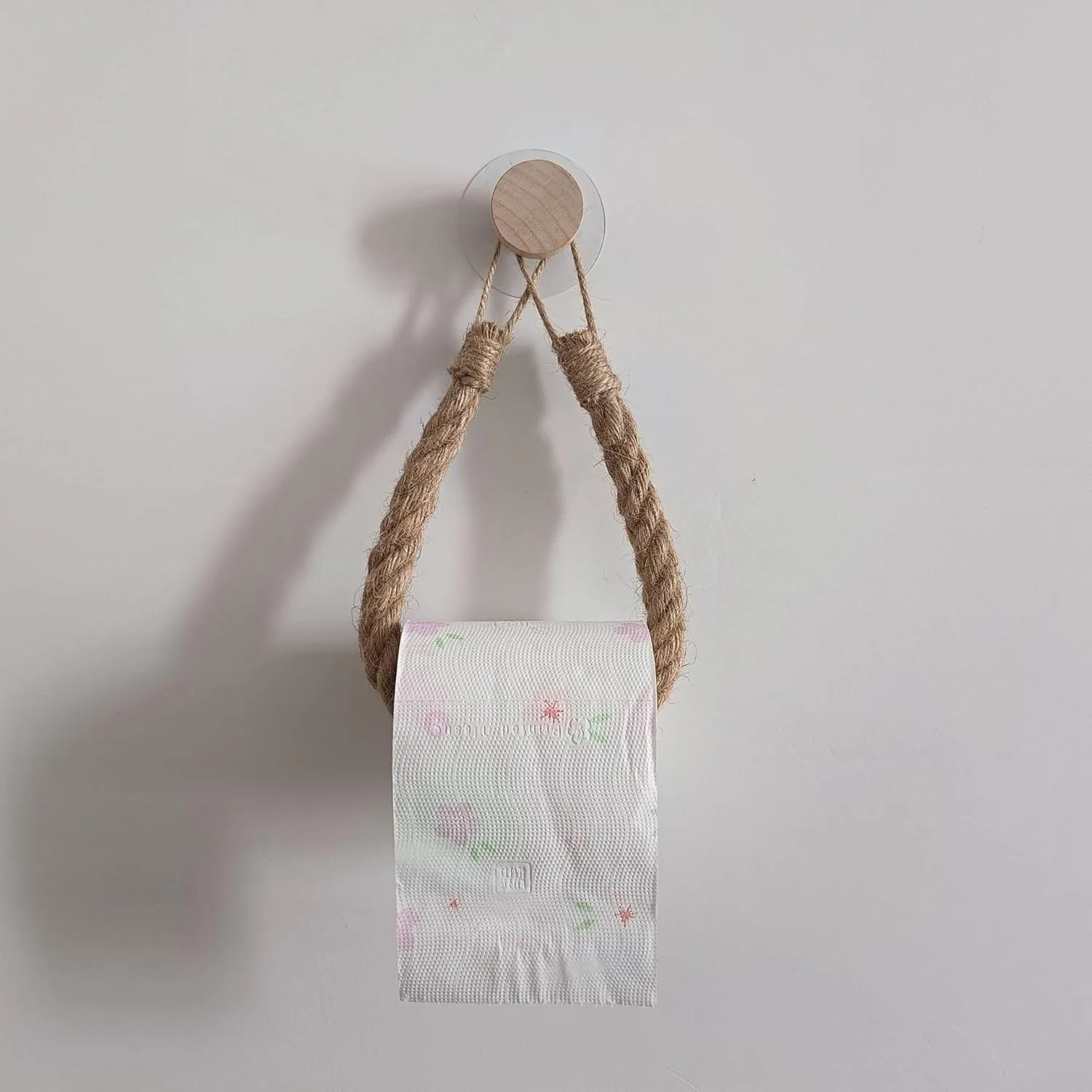 

1Pcs Toilet Paper Holder Vintage Rope Towel Holder No Drilling Toilet Paper Holder Adhesive Bathroom Decoration Vintage Industrial Rope
