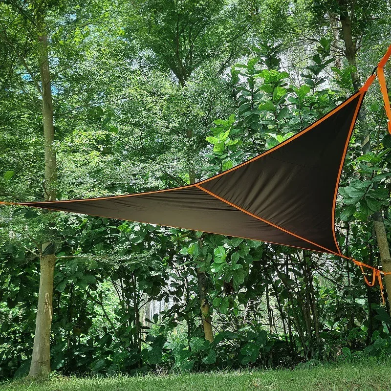 Traveler 400X400X300CM Outdoor camping triangle hammock Oxford cloth camping anti rollover hammock with tensioner