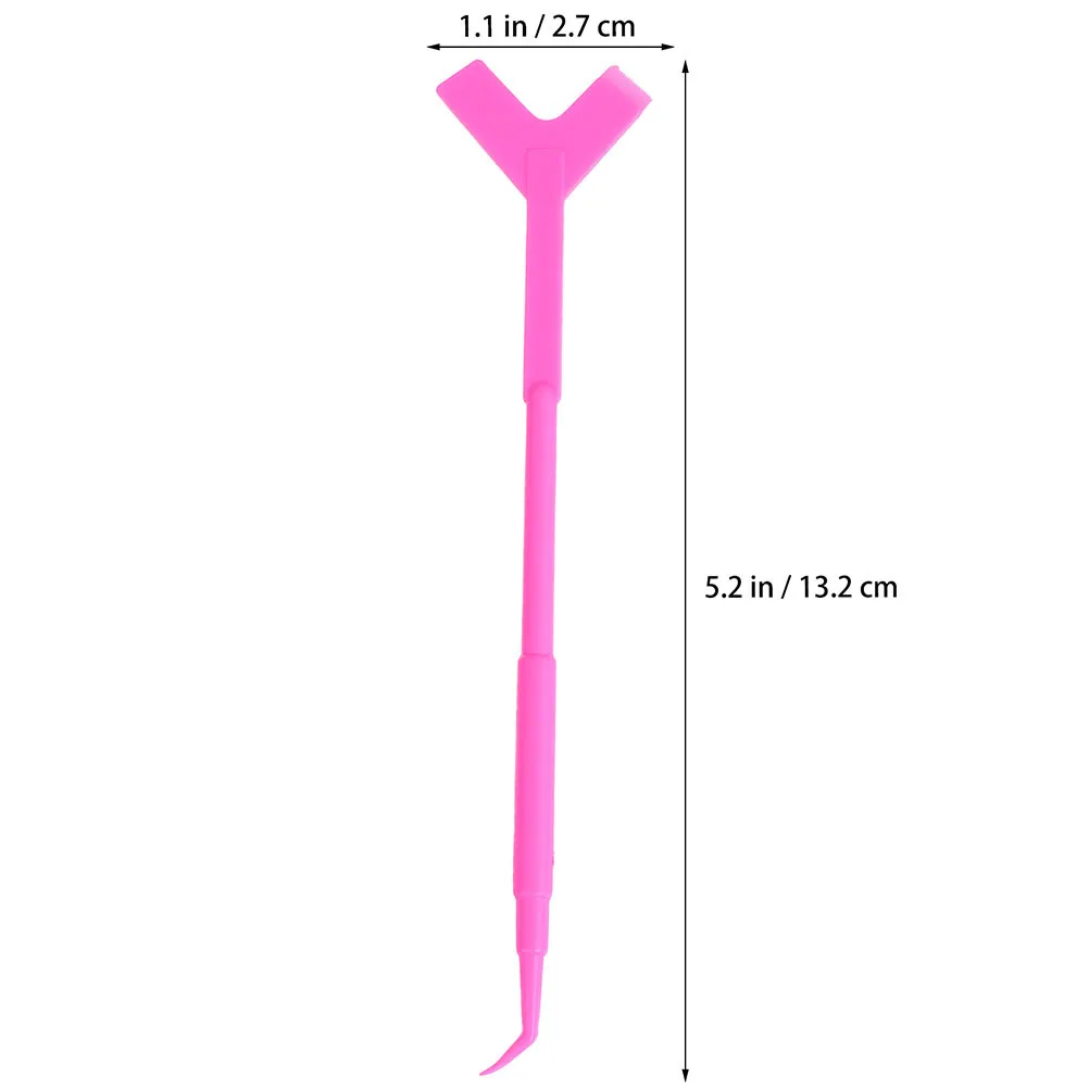 NOLITOY 12pcs Escova de cílios postiços Ferramenta de extensão de cílios Aplicador de maquiagem Fibras Pente Rímel Cílios enxertados