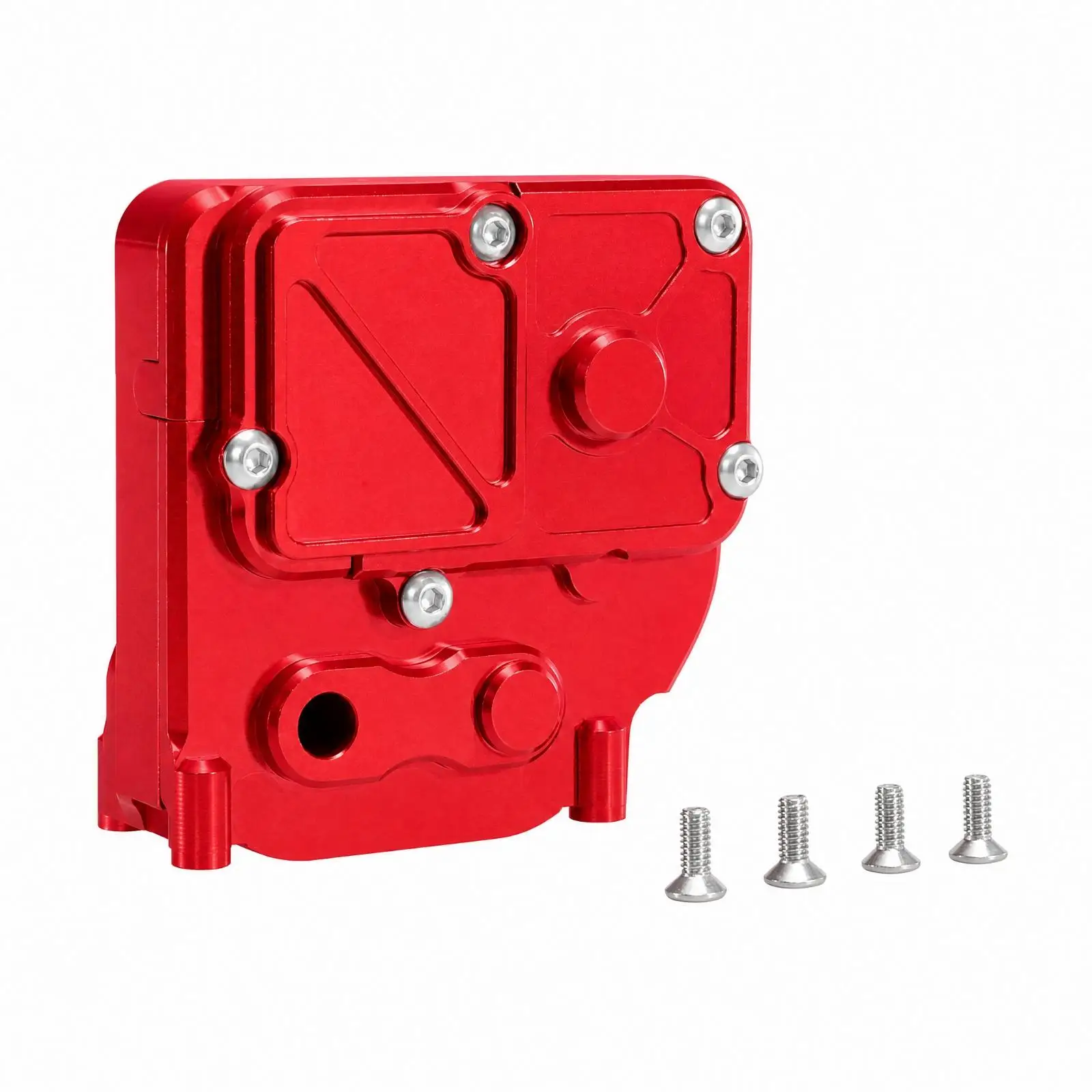 Anodized Metal Gearbox Housing Cover for Meijiaxin H12Y RC Car Transmission Case Replacement with Screws