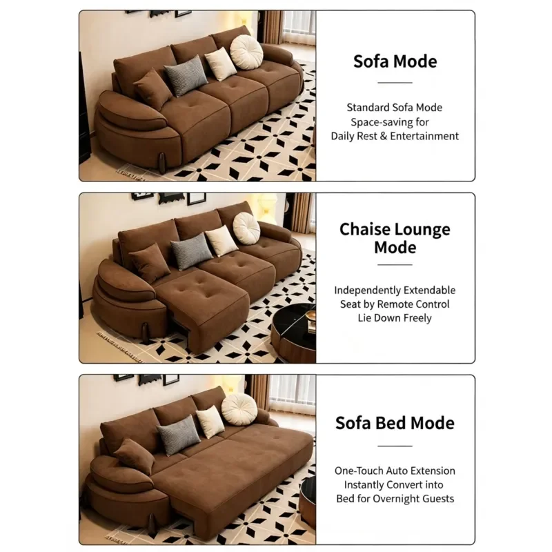 Luxury Simple Sofa Scratch Proof Fabric Solid Wood Structure Living Room Furniture Pet Friendly Couch