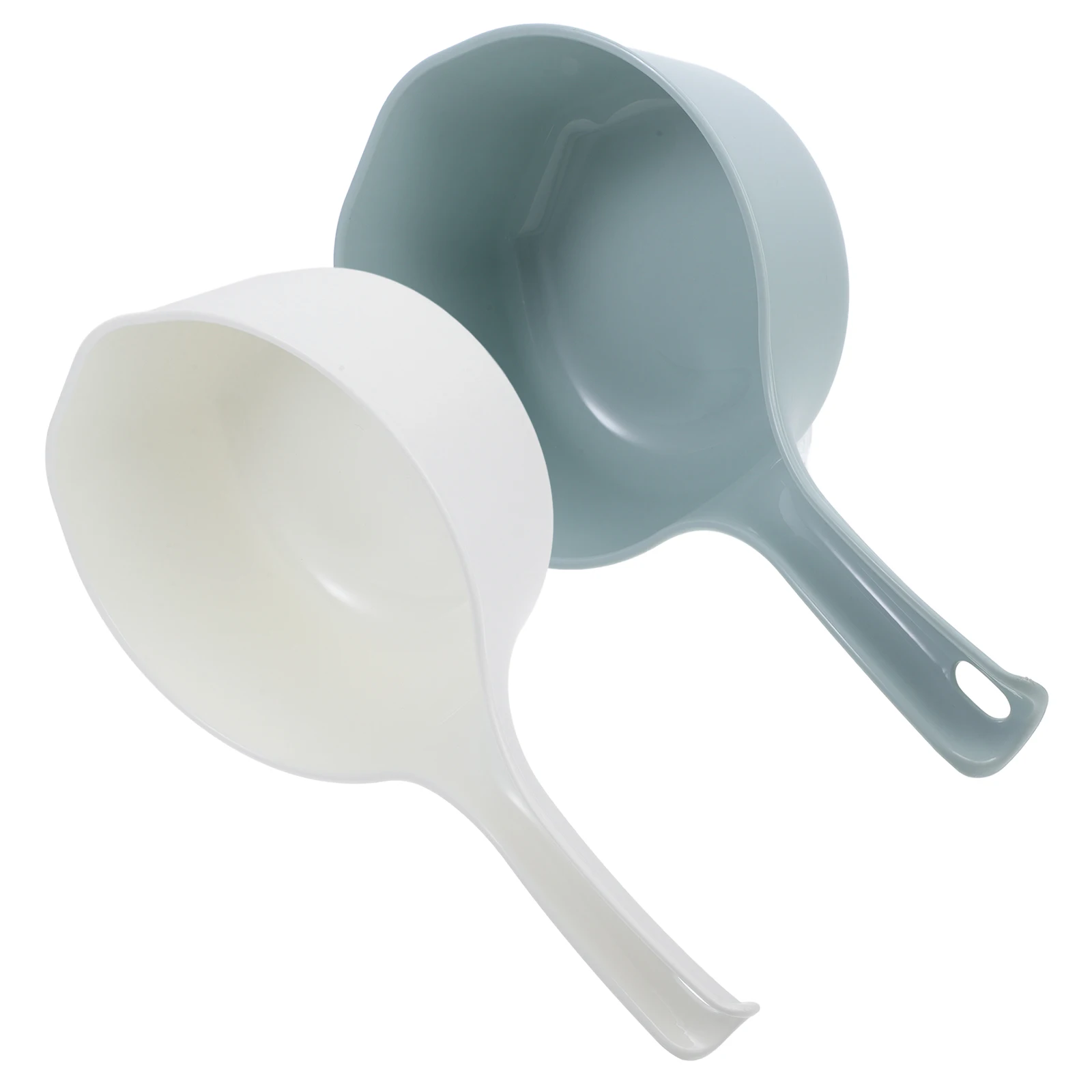 

2pcs Water Ladle Set Plastic Scoop Kitchen Bath Garden Multi Purpose Thick Handle Shower Barrel Dipper Household