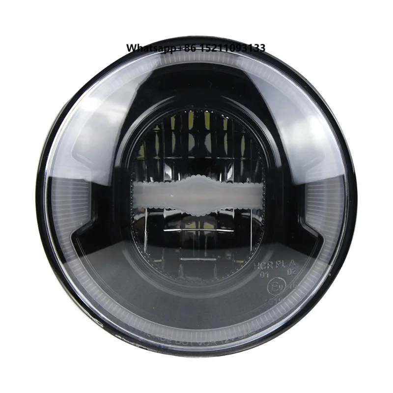 7 Inch Led Headlight DRL Round 7'' Headlights with Yellow & White Angel Eye