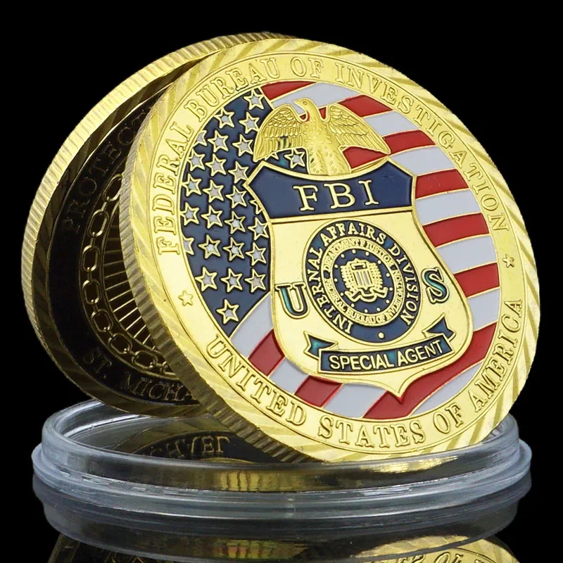 Us Bundes amt für Untersuchung Souvenir Münze United States Fbi st. Micheal Gedenkmünze Herausforderung Münzsammlung Geschenk