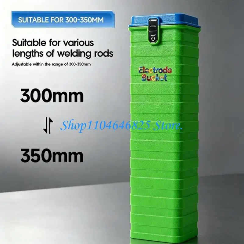 Textured Electrode Bucket with Metal Clip for Workshop Use Daily