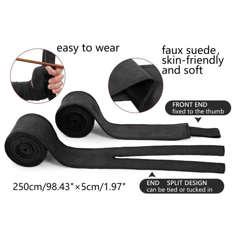 WENAM Medieval Hand Wraps Gloves Renaissance Bracers Guards Faux Leather for Renn Faire Costume Accessories