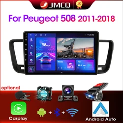 JMCQ 2Din Android 4G+WiFi DSP CarPlay Car Radio Multimedia Video Player For Peugeot 508 2011-2018 Navigation GPS 2 din Carplay