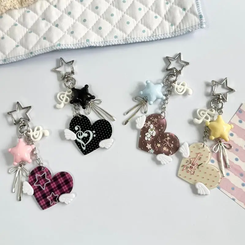 Y2K Rosa-Lila Farbverlauf Musik-Kopfhörer Perlen-Schlüsselanhänger Kreativer Mini-Kopfhörer Anhänger Schlüsselring Paar-Lanyard Schlüsselkette – Detail 7