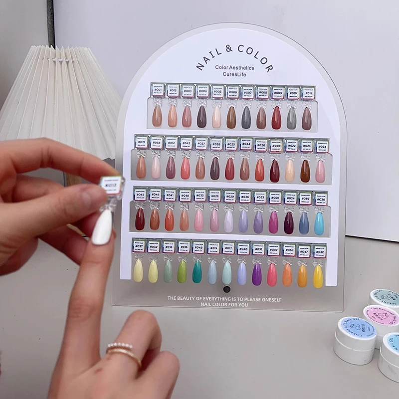 المغناطيسي أظافر صناعية تلميح عرض واضح اللون الطبيعي بطاقة البولندية هلام حامل مجلس مسمار لوحة مانيكير مسمار الغراء الممارسة