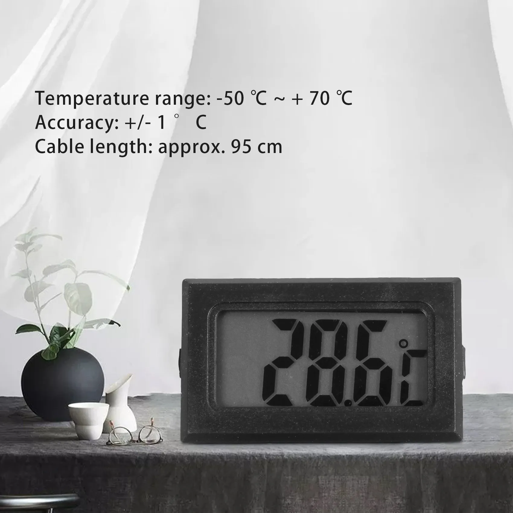 *N21R Digital Thermometer with LCD for Fridges Freezers
