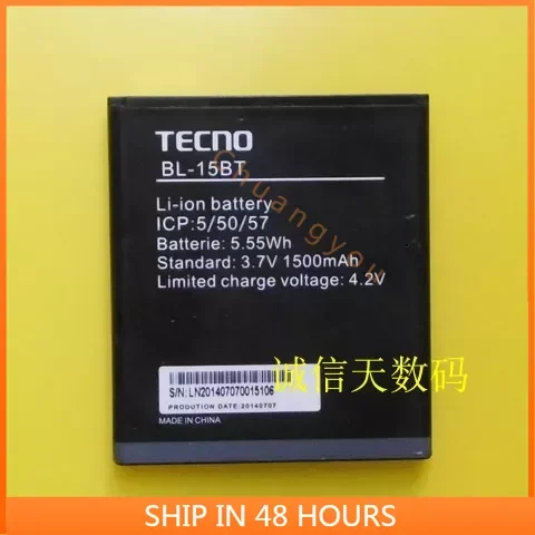 TECNO BL-15BT  mobile phone battery Electric board 1500mAh