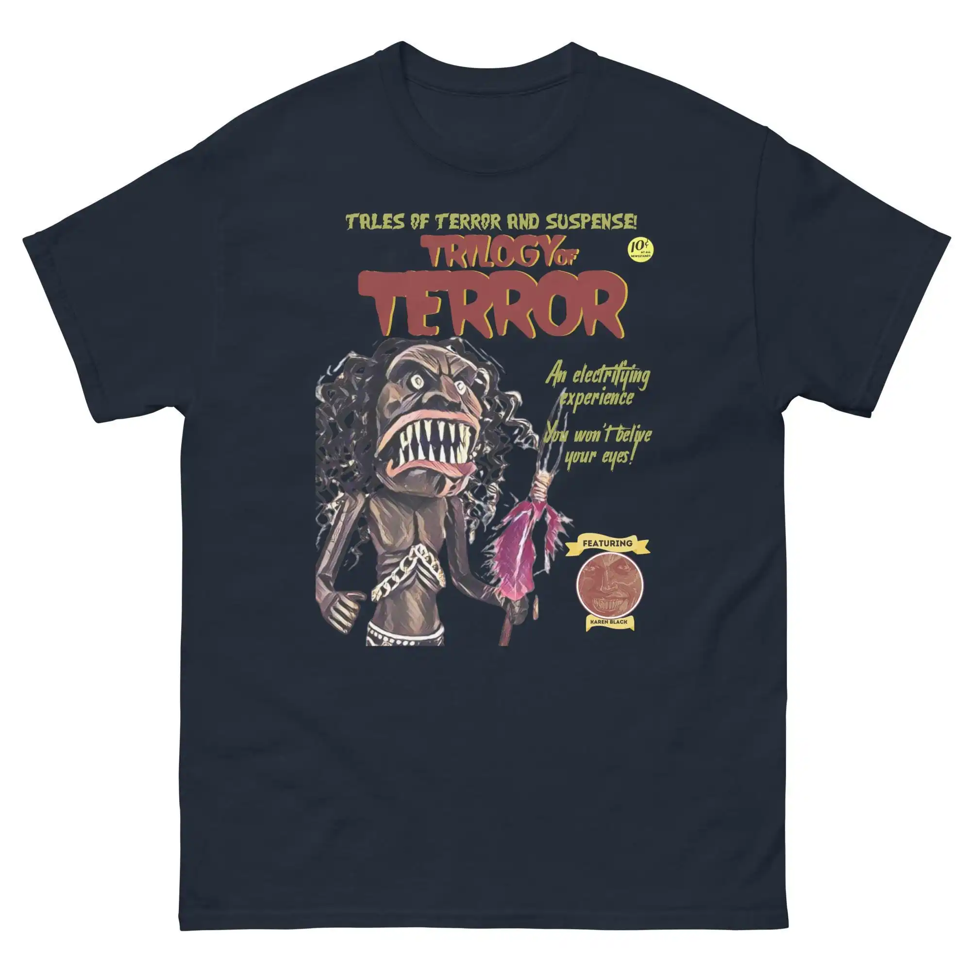 Vintage Horror Movie T-Shirt | 70s Trilogy of Terror Graphic Tee