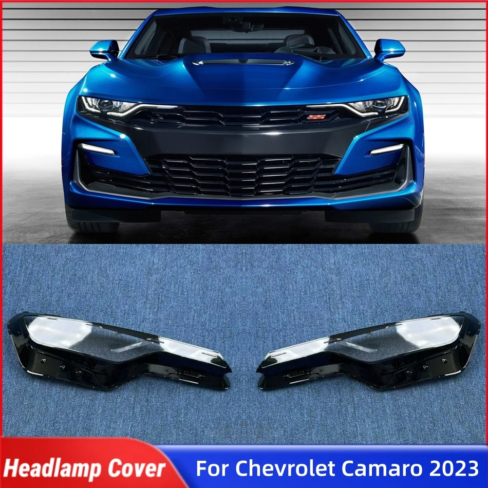 

For Chevrolet Camaro 2023 Vehicle Accessories Lampshade Cover Headlamp Lamp Cover Car Front Headlight Lens Cover Lights Shell