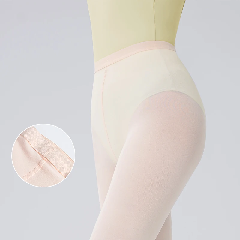 バレエタイツ ガールズ レディース 60D コンバーチブル ダンス パンスト レギンス 穴付き 試験&練習用