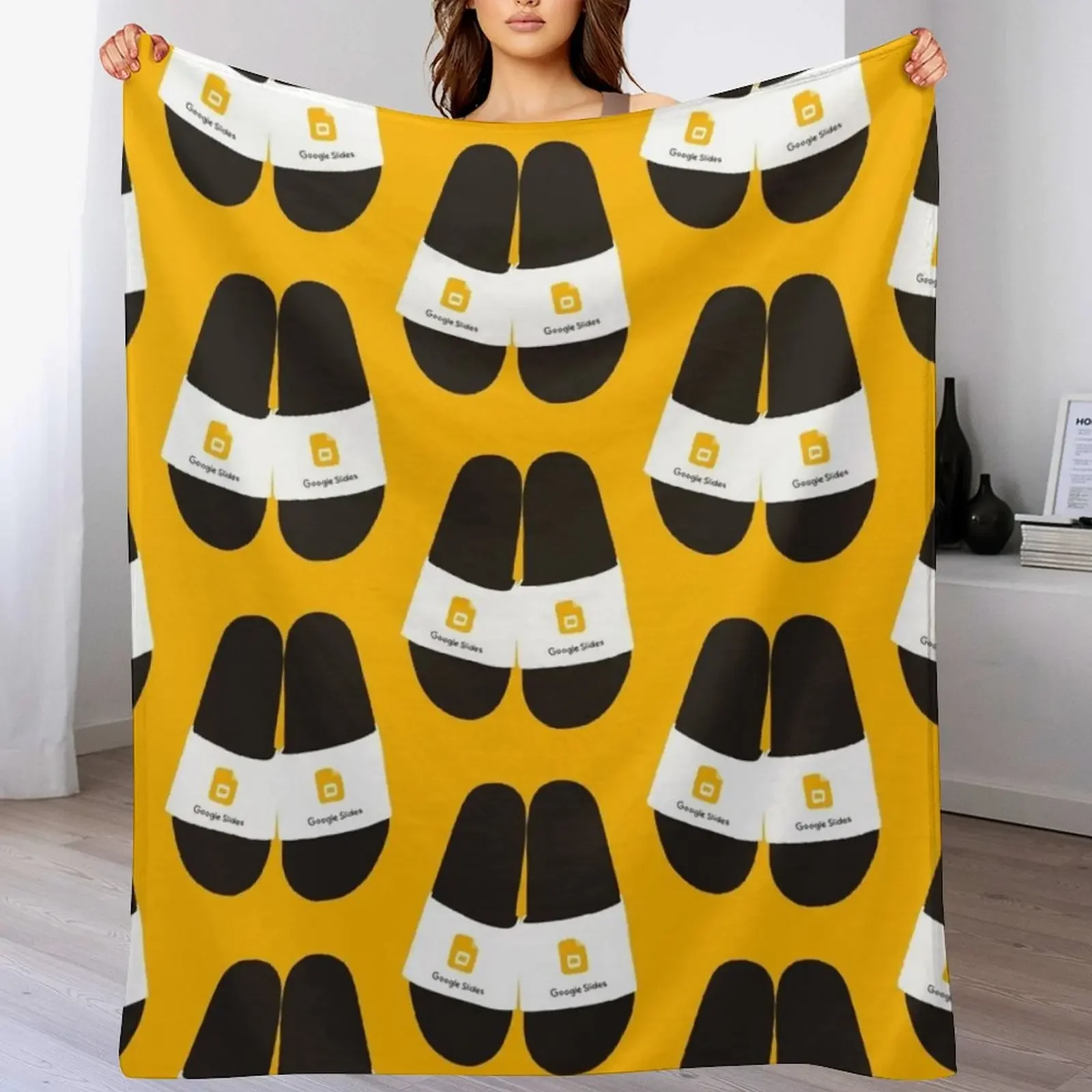 

Google Slides Throw Blanket Polar for babies warm winter Plush Blankets