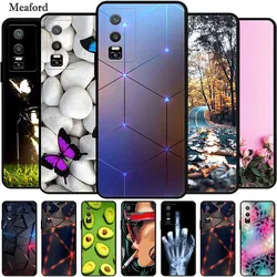 For Vivo Y76 5G Case Animals Soft Silicone TPU Phone Back Cover Coque for Vivo Y 76 5G Protector VivoY76 5G Bumper V2124 Funda